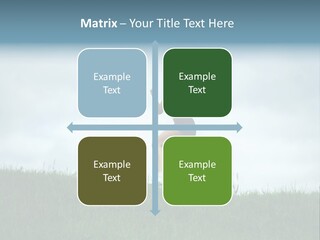 A Woman Running In A Field Of Grass PowerPoint Template