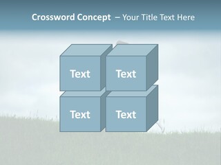 A Woman Running In A Field Of Grass PowerPoint Template
