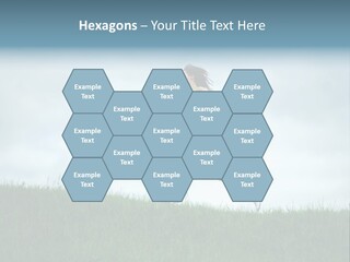 A Woman Running In A Field Of Grass PowerPoint Template