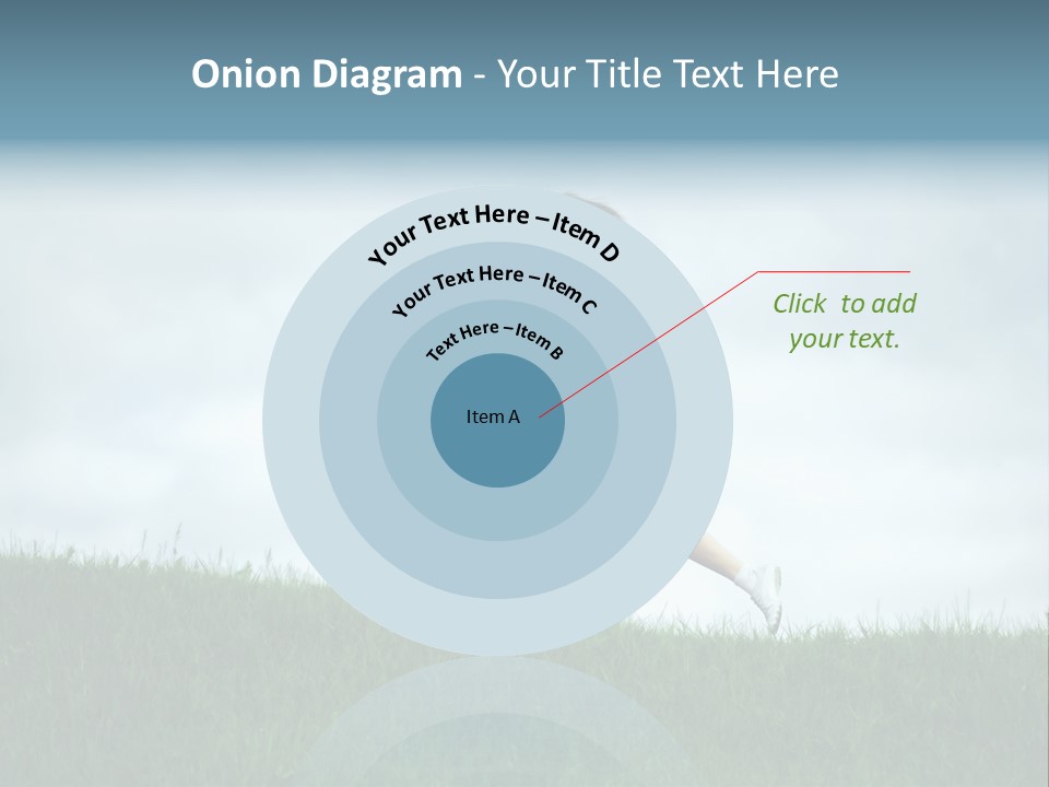 A Woman Running In A Field Of Grass PowerPoint Template