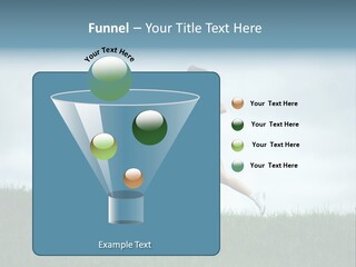 A Woman Running In A Field Of Grass PowerPoint Template