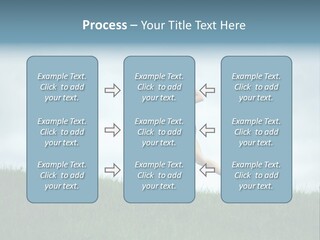 A Woman Running In A Field Of Grass PowerPoint Template