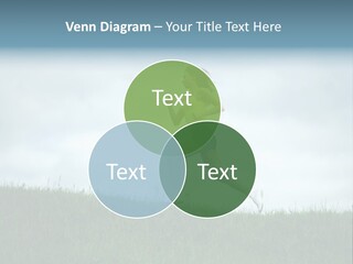 A Woman Running In A Field Of Grass PowerPoint Template
