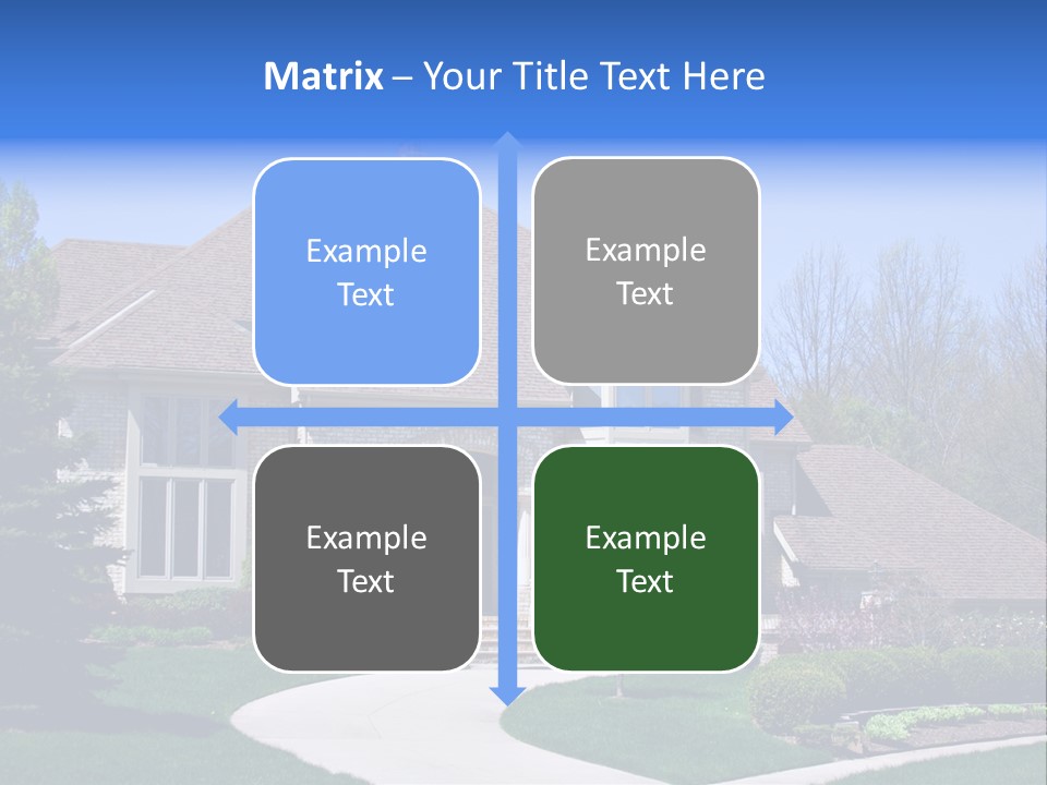 Beautiful Brick American Home Located In A Prestigious Suburb Of Ohio. PowerPoint Template