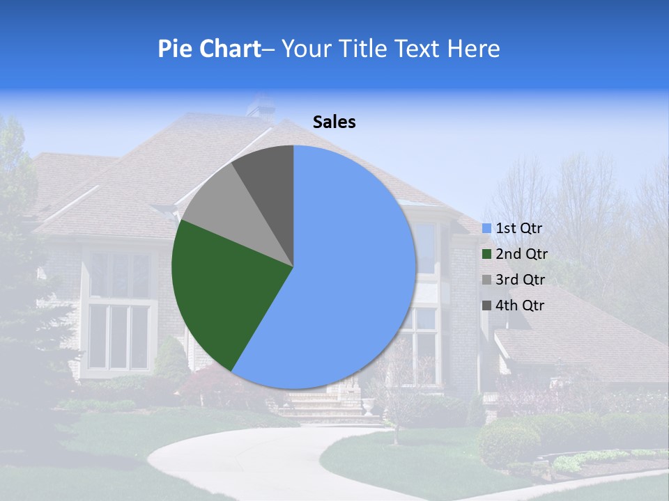 Beautiful Brick American Home Located In A Prestigious Suburb Of Ohio. PowerPoint Template