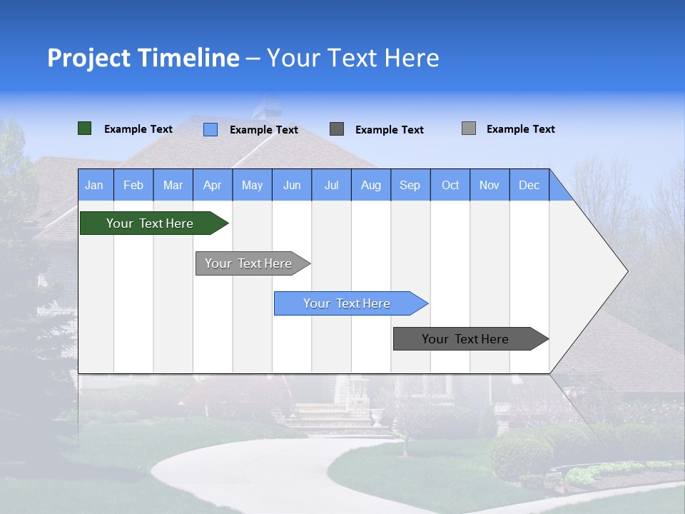Beautiful Brick American Home Located In A Prestigious Suburb Of Ohio. PowerPoint Template