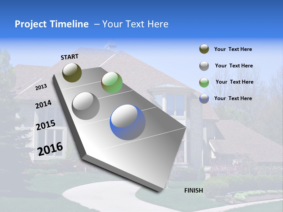 Beautiful Brick American Home Located In A Prestigious Suburb Of Ohio. PowerPoint Template