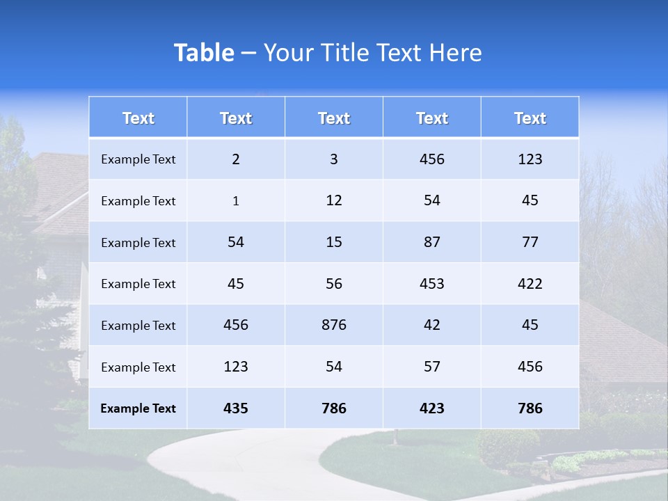 Beautiful Brick American Home Located In A Prestigious Suburb Of Ohio. PowerPoint Template