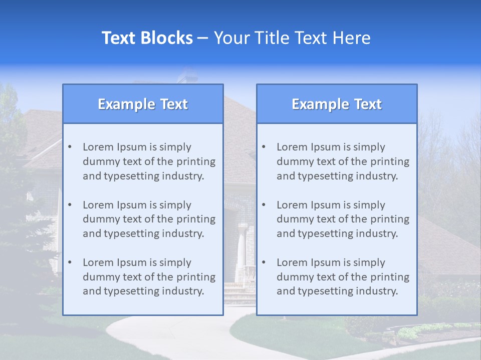 Beautiful Brick American Home Located In A Prestigious Suburb Of Ohio. PowerPoint Template