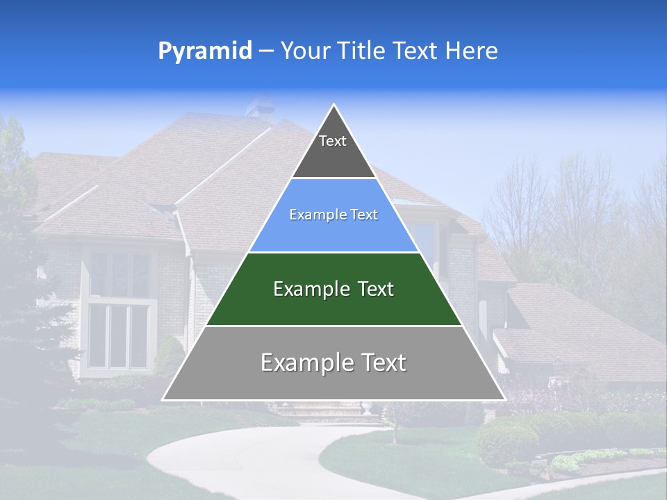 Beautiful Brick American Home Located In A Prestigious Suburb Of Ohio. PowerPoint Template