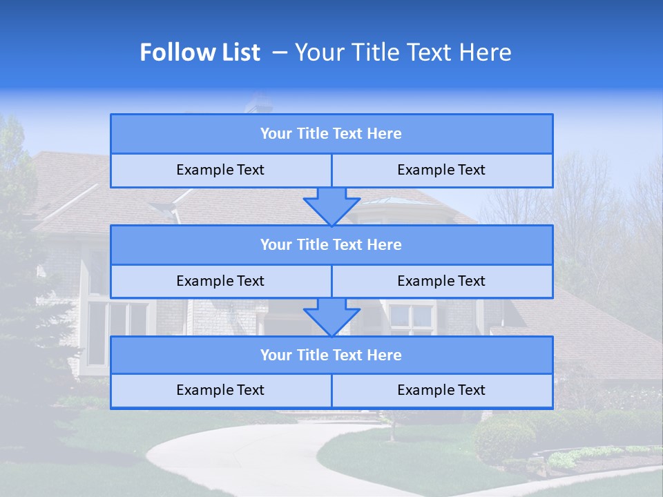 Beautiful Brick American Home Located In A Prestigious Suburb Of Ohio. PowerPoint Template