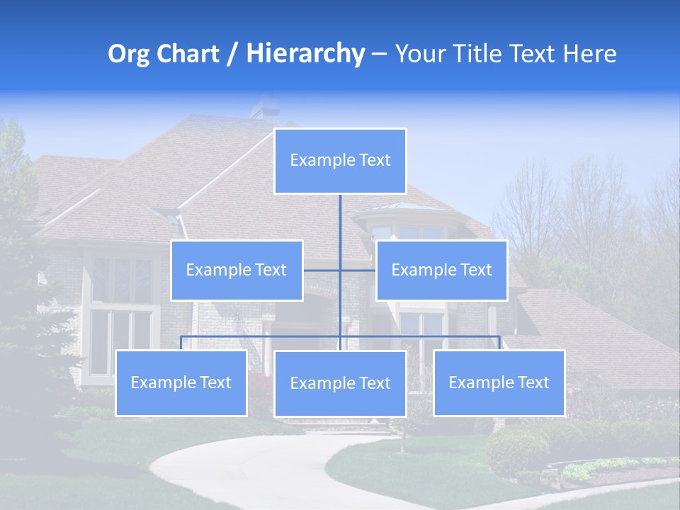 Beautiful Brick American Home Located In A Prestigious Suburb Of Ohio. PowerPoint Template