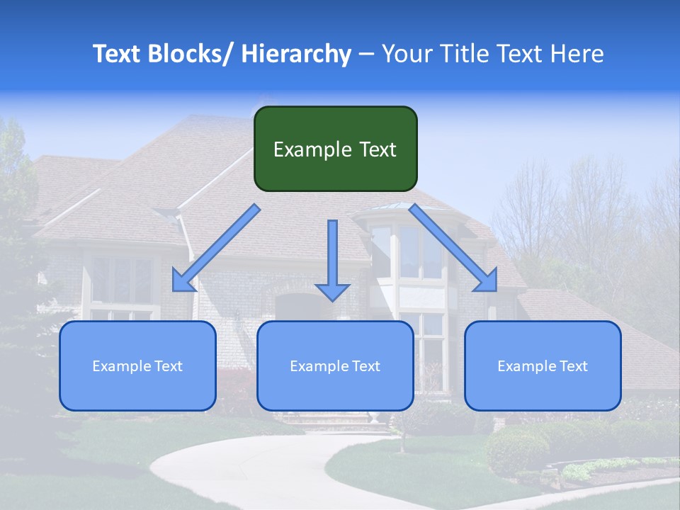 Beautiful Brick American Home Located In A Prestigious Suburb Of Ohio. PowerPoint Template