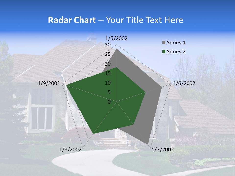 Beautiful Brick American Home Located In A Prestigious Suburb Of Ohio. PowerPoint Template