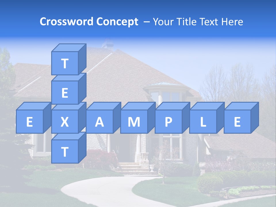 Beautiful Brick American Home Located In A Prestigious Suburb Of Ohio. PowerPoint Template