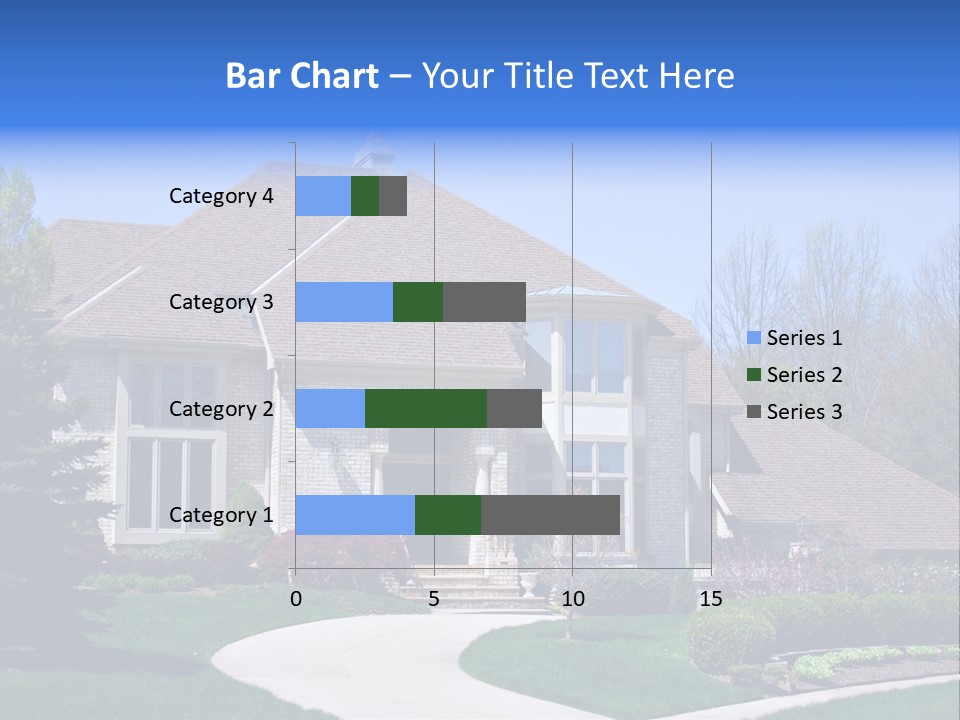 Beautiful Brick American Home Located In A Prestigious Suburb Of Ohio. PowerPoint Template