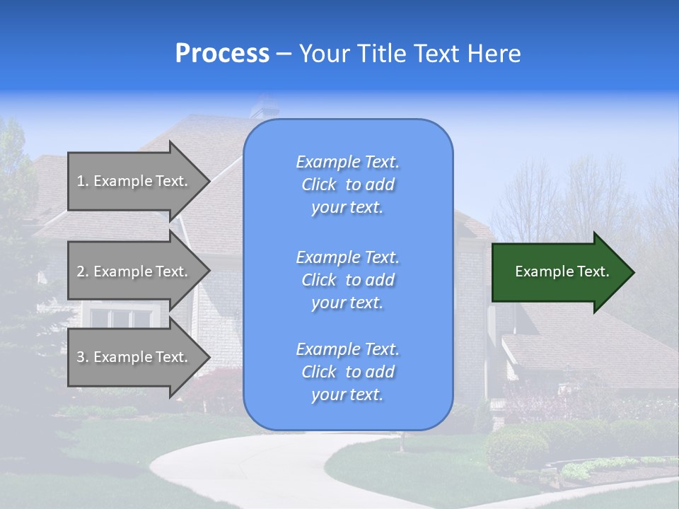 Beautiful Brick American Home Located In A Prestigious Suburb Of Ohio. PowerPoint Template