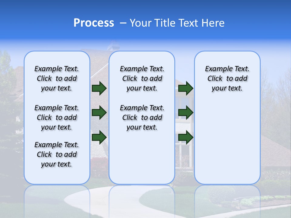 Beautiful Brick American Home Located In A Prestigious Suburb Of Ohio. PowerPoint Template