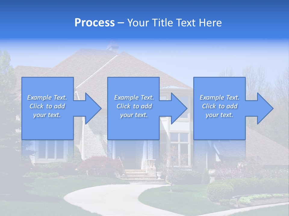 Beautiful Brick American Home Located In A Prestigious Suburb Of Ohio. PowerPoint Template