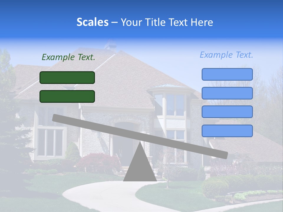 Beautiful Brick American Home Located In A Prestigious Suburb Of Ohio. PowerPoint Template