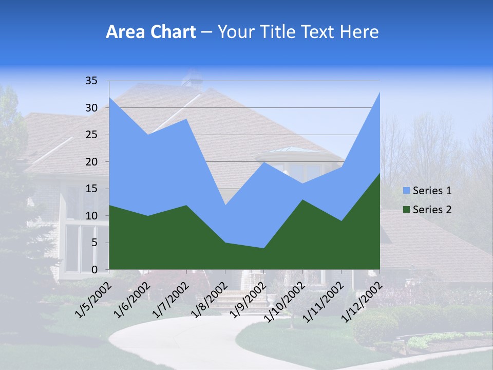 Beautiful Brick American Home Located In A Prestigious Suburb Of Ohio. PowerPoint Template