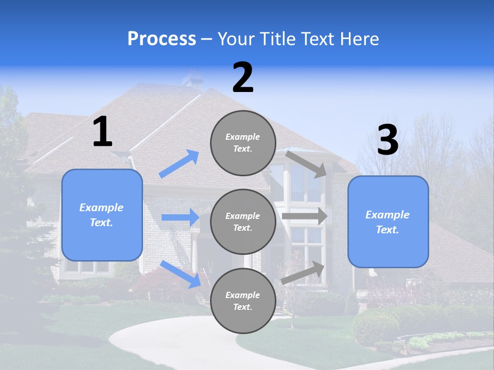 Beautiful Brick American Home Located In A Prestigious Suburb Of Ohio. PowerPoint Template