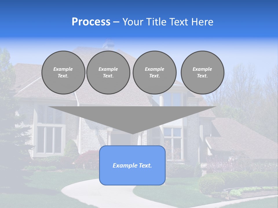 Beautiful Brick American Home Located In A Prestigious Suburb Of Ohio. PowerPoint Template