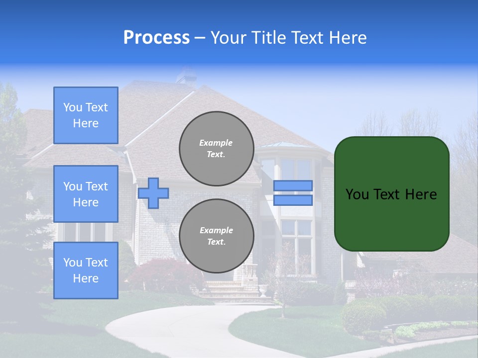 Beautiful Brick American Home Located In A Prestigious Suburb Of Ohio. PowerPoint Template