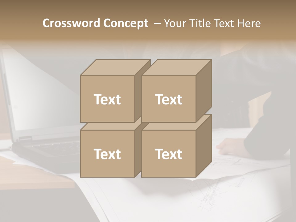 Two People Shaking Hands Over A Laptop Computer PowerPoint Template