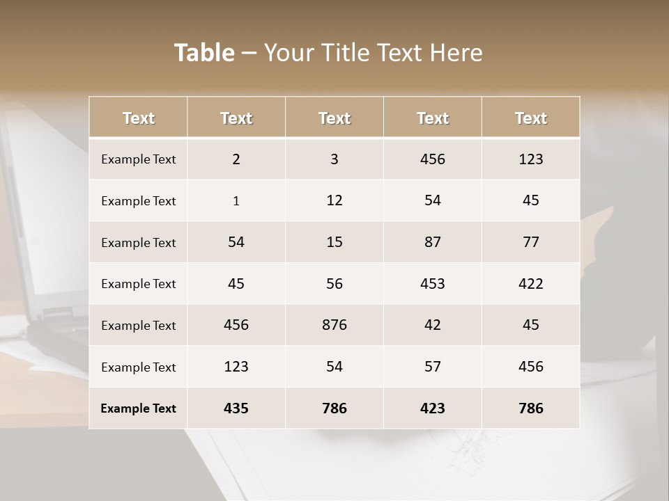 Two People Shaking Hands Over A Laptop Computer PowerPoint Template