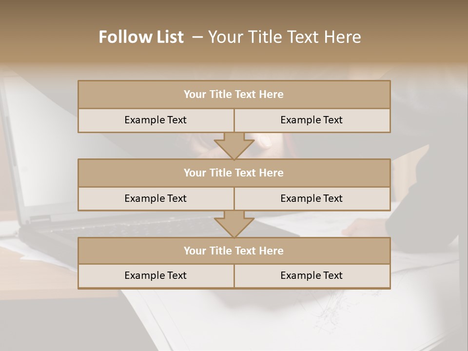 Two People Shaking Hands Over A Laptop Computer PowerPoint Template