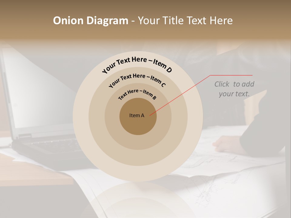 Two People Shaking Hands Over A Laptop Computer PowerPoint Template