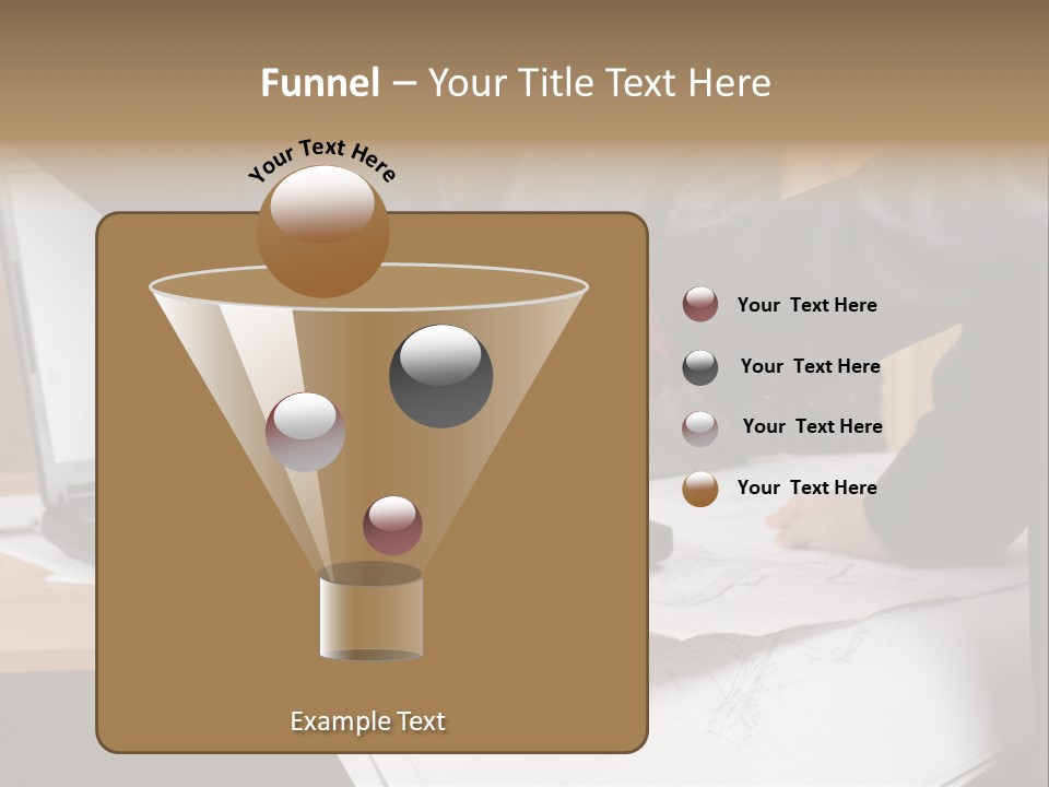 Two People Shaking Hands Over A Laptop Computer PowerPoint Template