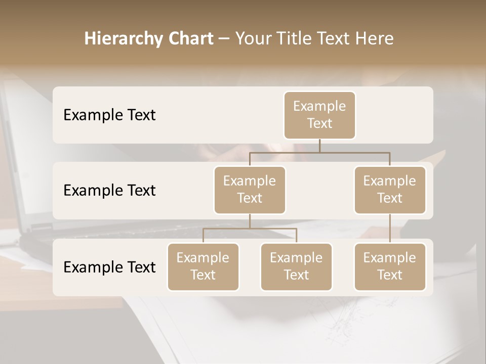 Two People Shaking Hands Over A Laptop Computer PowerPoint Template