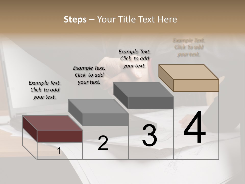 Two People Shaking Hands Over A Laptop Computer PowerPoint Template
