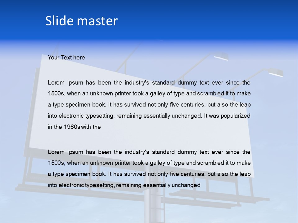 Blank Sign PowerPoint Template