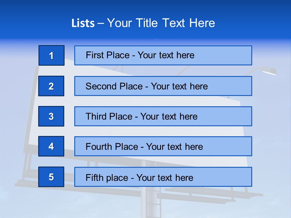 Blank Sign PowerPoint Template