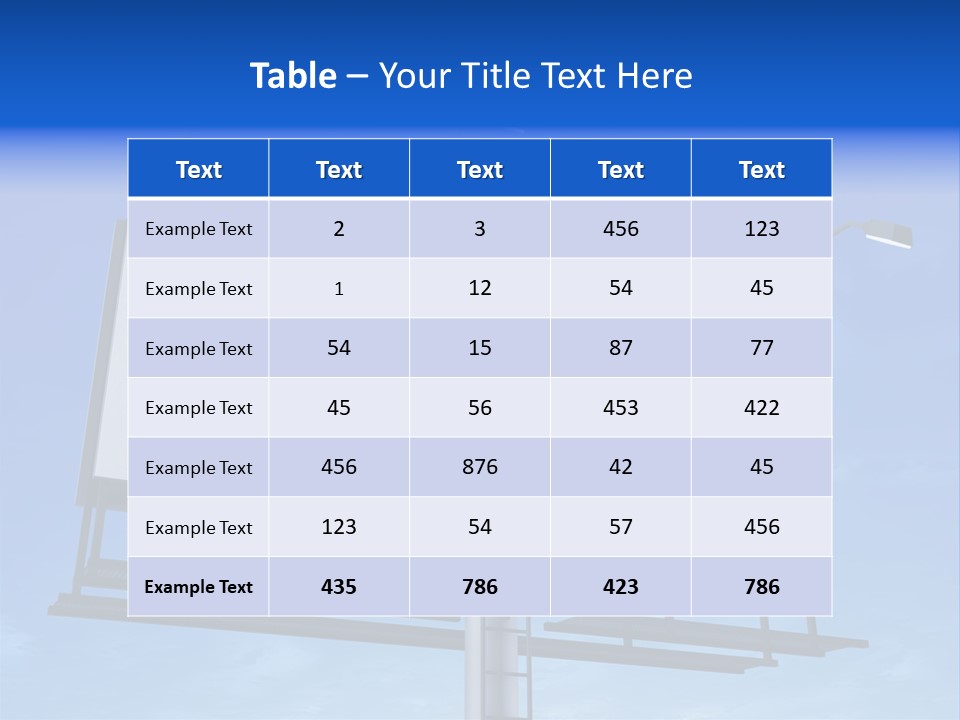 Blank Sign PowerPoint Template