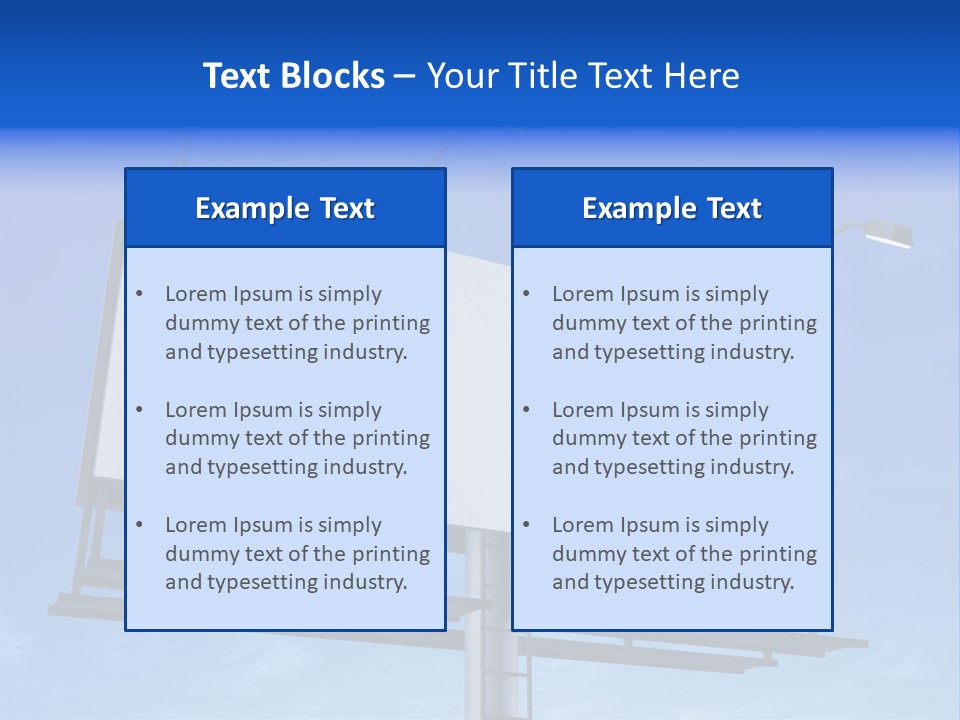 Blank Sign PowerPoint Template