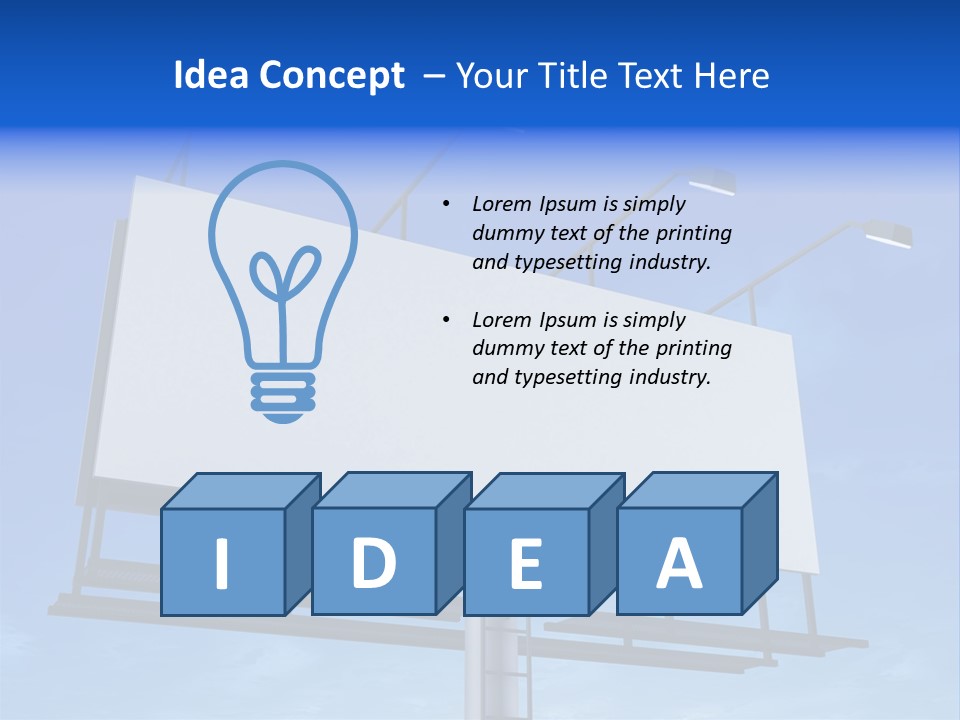 Blank Sign PowerPoint Template