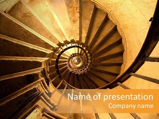 Spiral Staircase PowerPoint Template