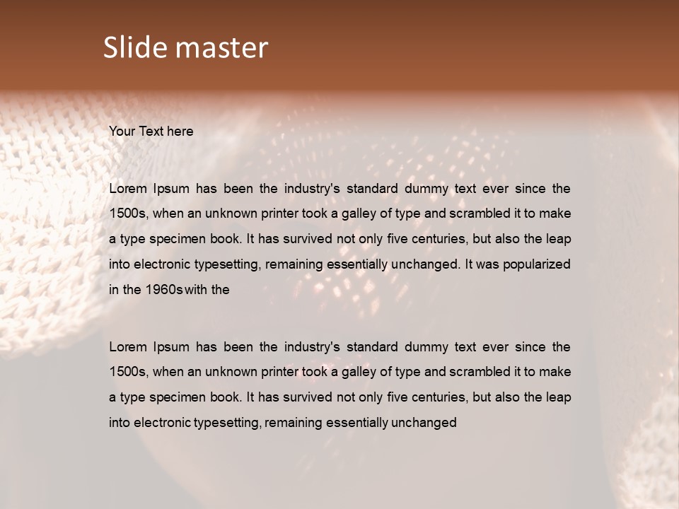 Pretty Young Lady With Large Hat At Sunny Day PowerPoint Template