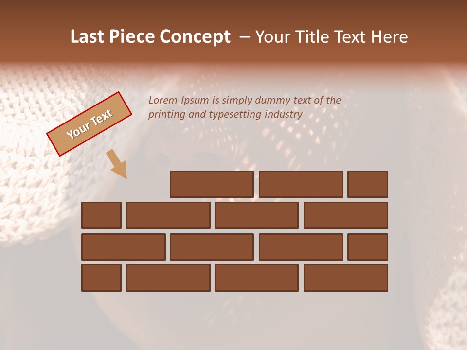 Pretty Young Lady With Large Hat At Sunny Day PowerPoint Template