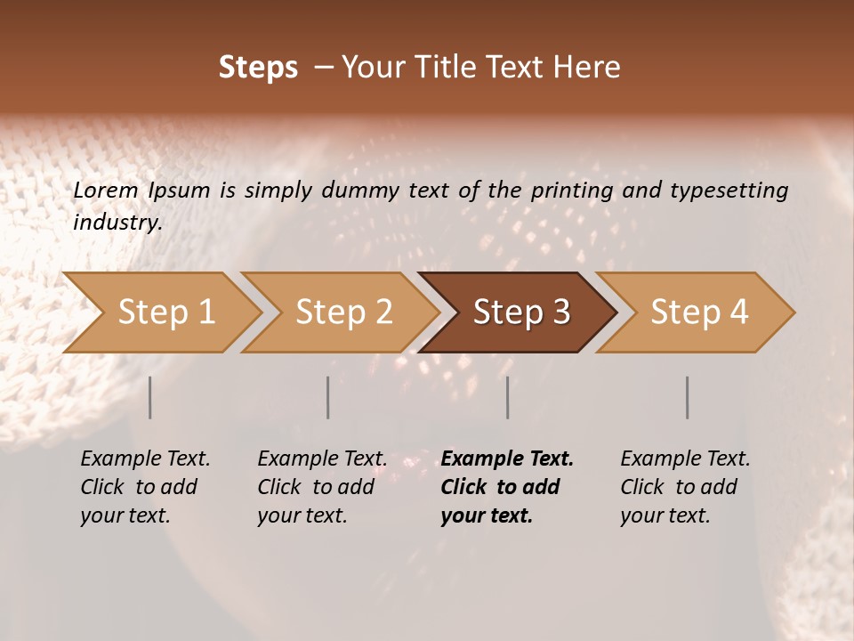 Pretty Young Lady With Large Hat At Sunny Day PowerPoint Template