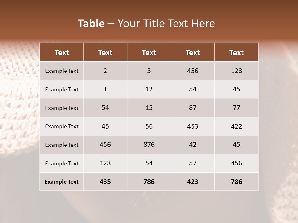 Pretty Young Lady With Large Hat At Sunny Day PowerPoint Template