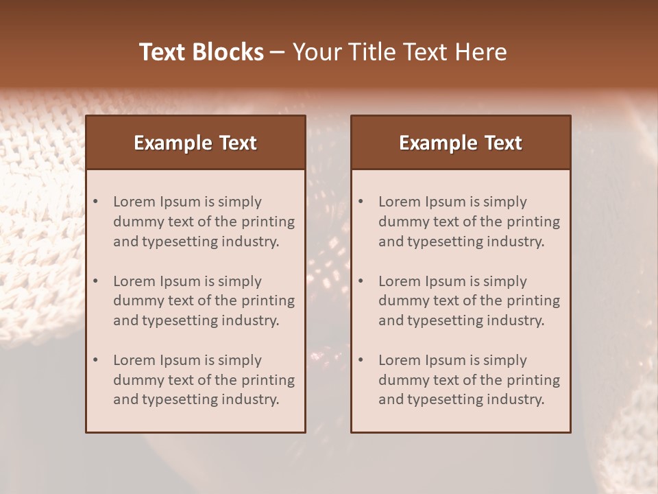 Pretty Young Lady With Large Hat At Sunny Day PowerPoint Template