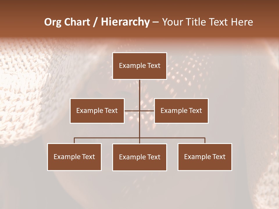 Pretty Young Lady With Large Hat At Sunny Day PowerPoint Template