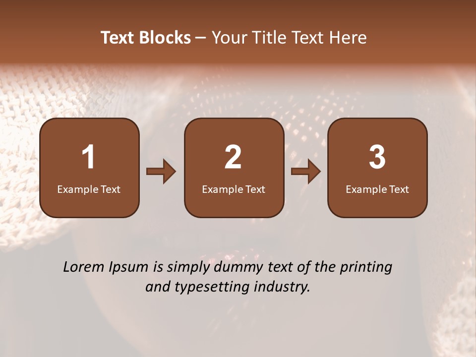 Pretty Young Lady With Large Hat At Sunny Day PowerPoint Template