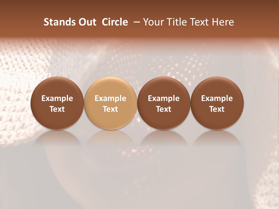 Pretty Young Lady With Large Hat At Sunny Day PowerPoint Template