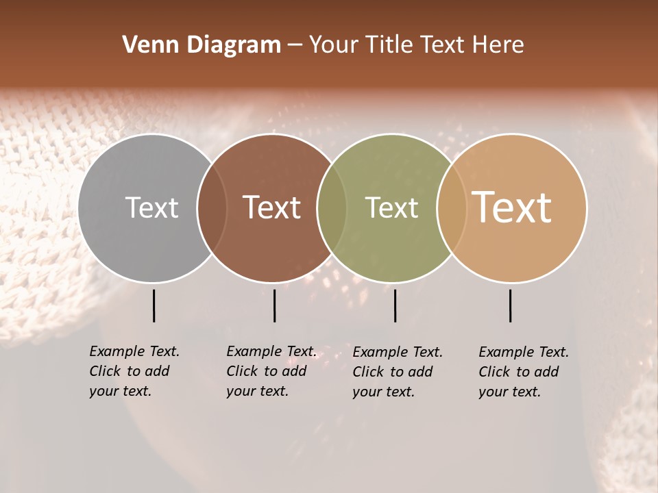 Pretty Young Lady With Large Hat At Sunny Day PowerPoint Template